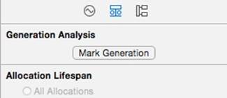 The Mark Generation button