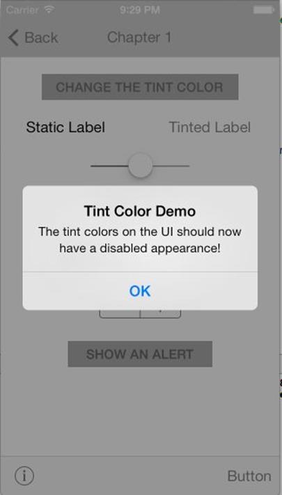 IOS 7 Disabled Tint