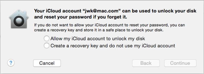 **Figure 2:** Choose a recovery method in this dialog.