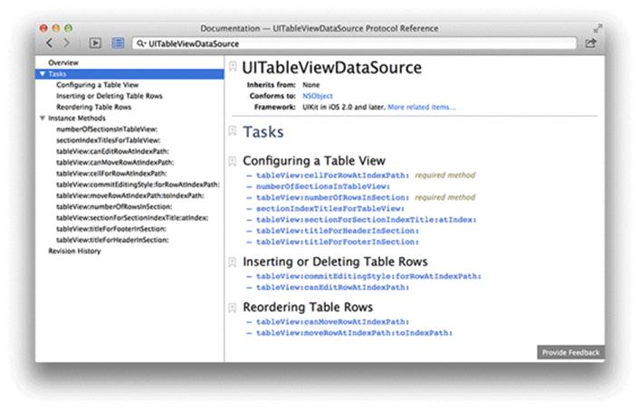 UITableViewDataSource protocol documentation