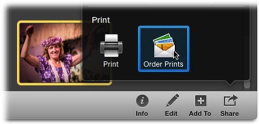 Ordering prints through iPhoto is incredibly easy and, in some cases, is far less of a hassle than printing them yourself. It all starts by selecting photos, and then clicking Share→Order Prints.