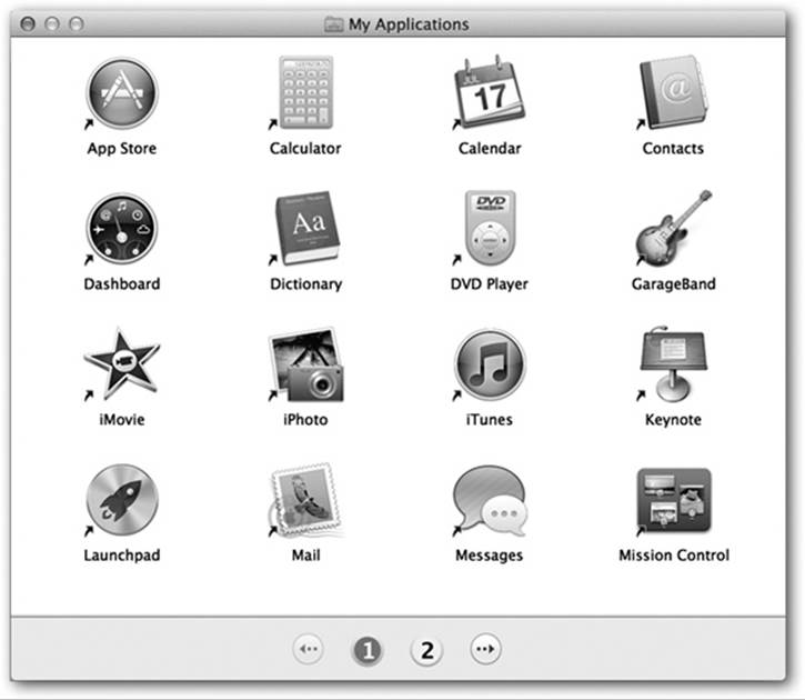 The Simple Finder doesn’t feel like home—unless you’ve got one of those Spartan, space-age, Dr. Evil–style pads. But it can be just the ticket for less-skilled Mac users, with few options and a basic one-click interface. Every program in the My Applications folder is actually an alias to the real program, which is safely ensconced in the off-limits Applications folder.