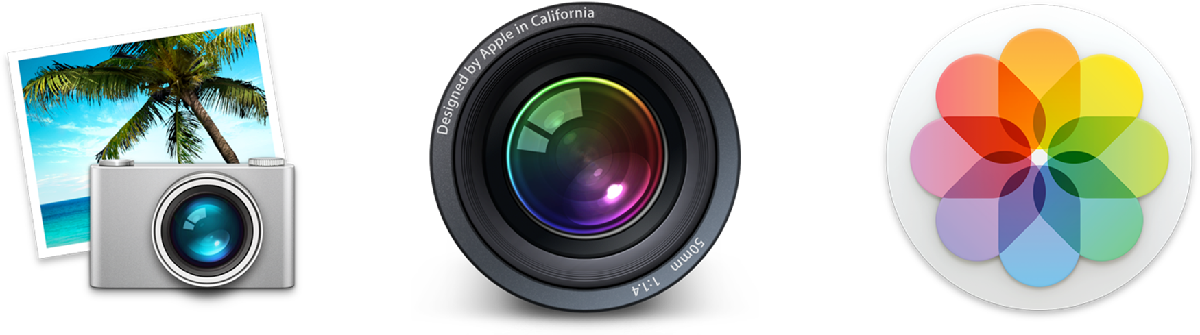**①** iPhoto and Aperture have been discontinued. Apple intends Photos to be their replacement.