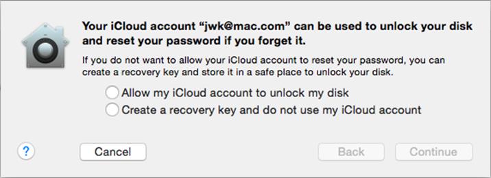 **Figure 15:** Choose a recovery method in this dialog.