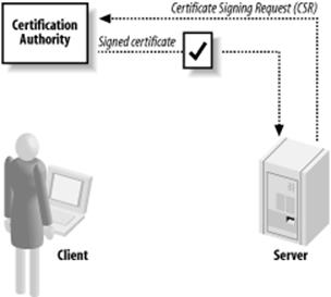 Obtaining a certificate from a CA