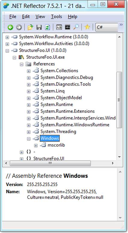 Linking through to the Windows WinRT library reference