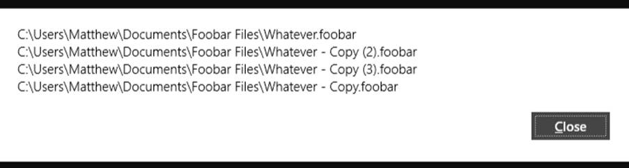 Multiple file activations