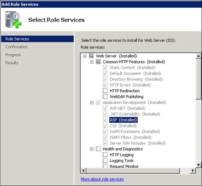 Enabling ASP on IIS