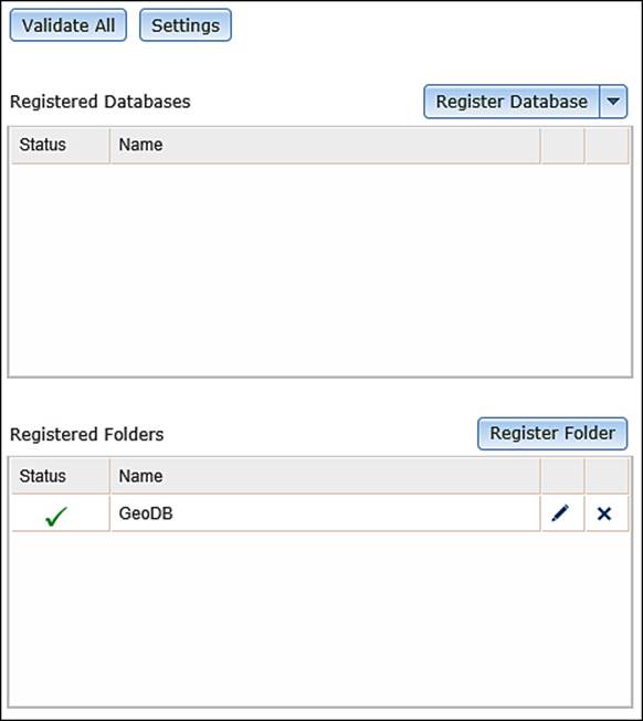 Registering a folder