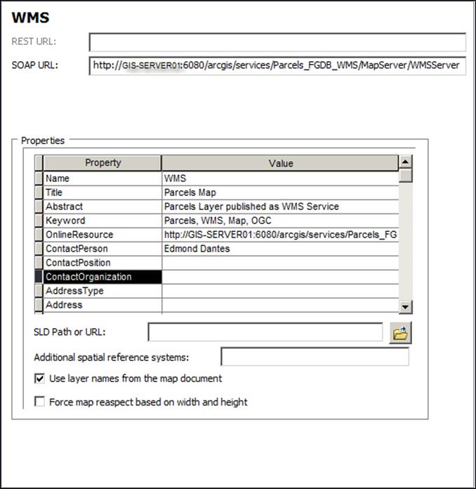 Authoring WMS services