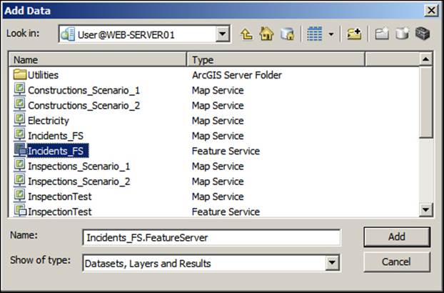 Editing feature services using ArcMap