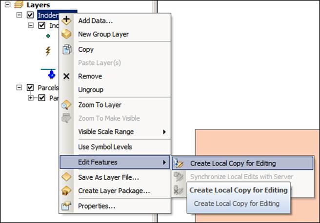 Editing feature services using ArcMap