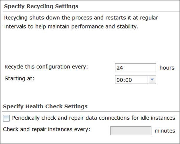 Recycling and health check
