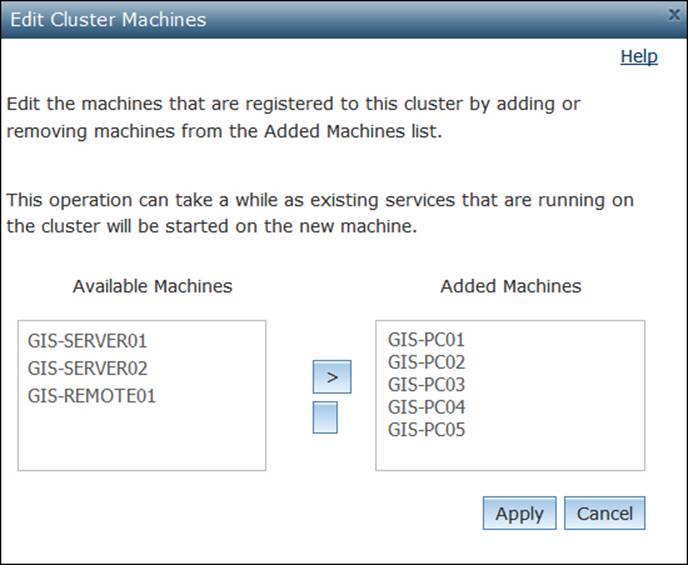 Grouping machines by resources