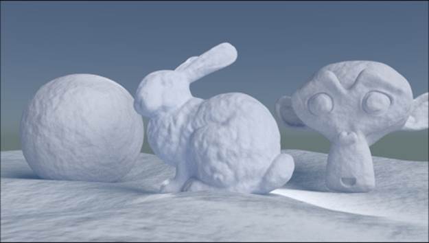 Creating a snow material using procedural textures