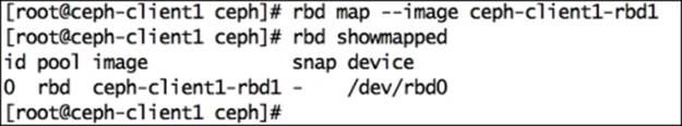 Mapping the RADOS block device
