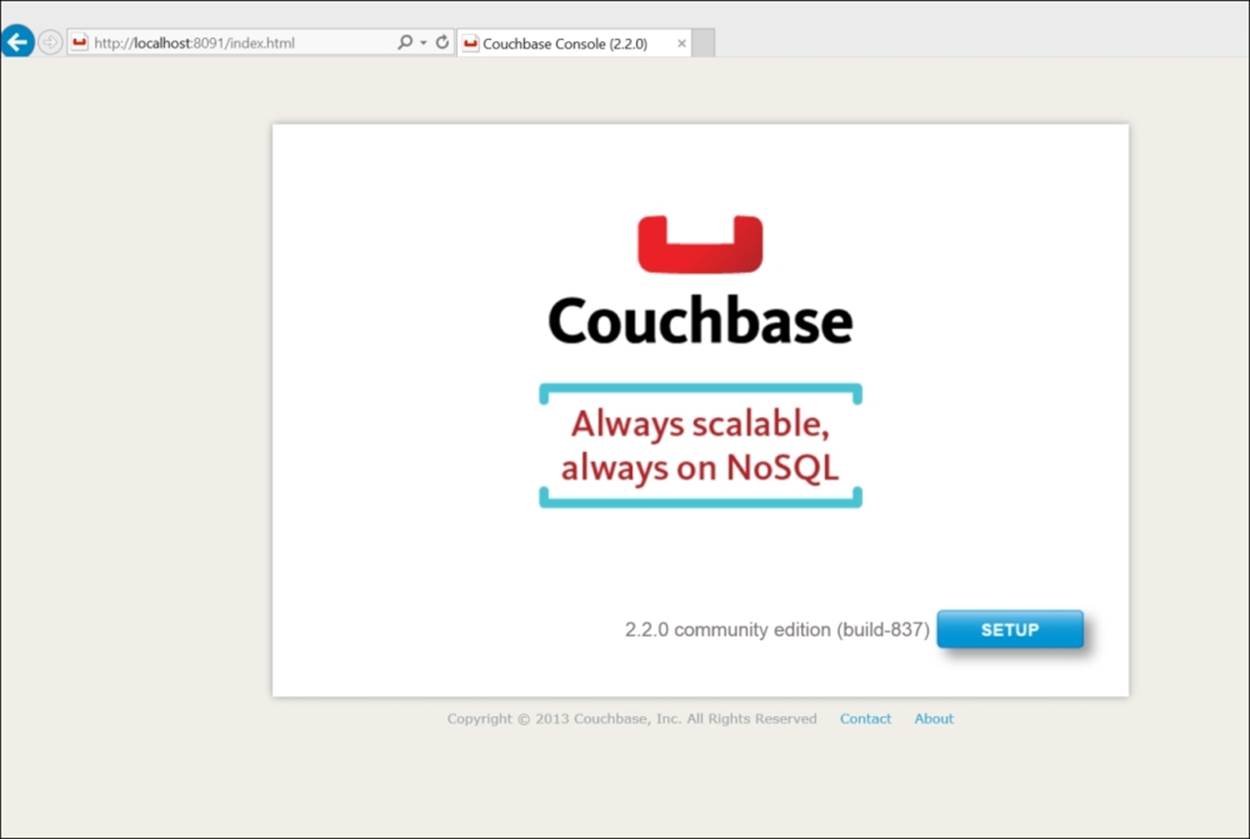 Running Couchbase for the first time