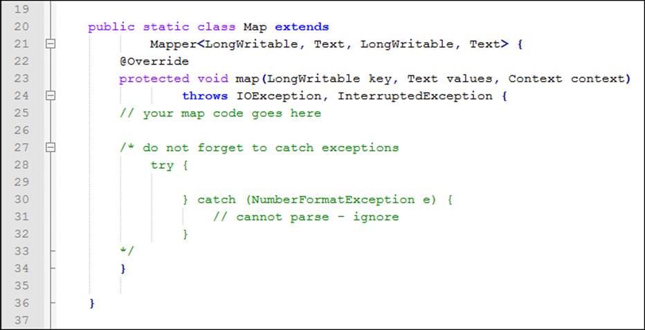 Using a MapReduce template class code