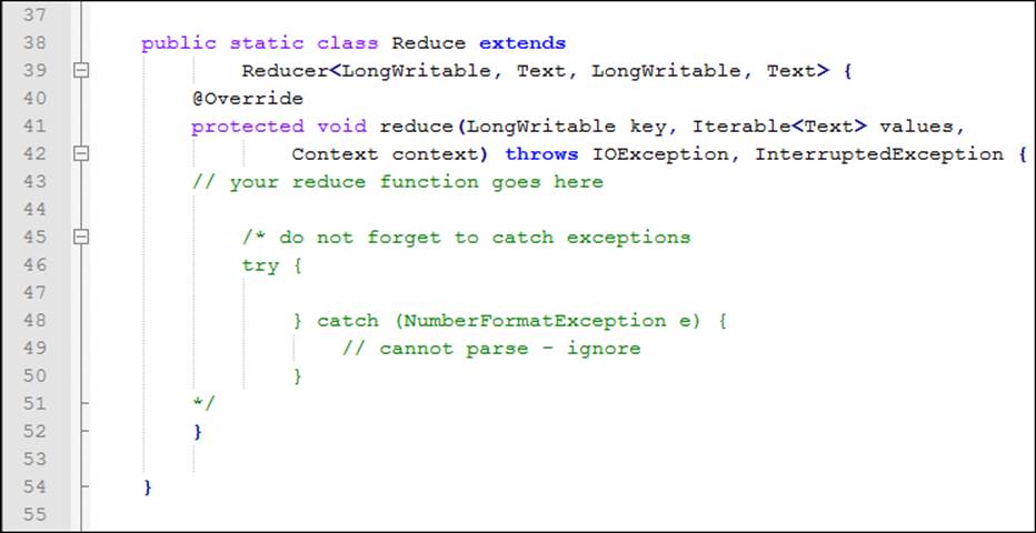 Using a MapReduce template class code