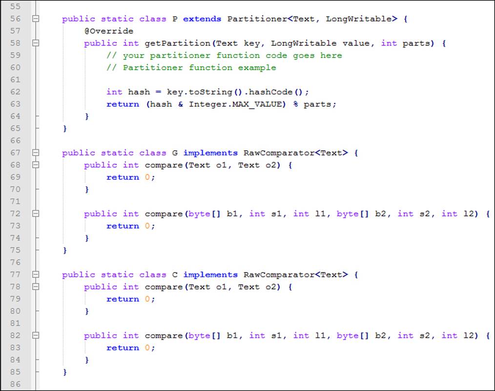 Using a MapReduce template class code
