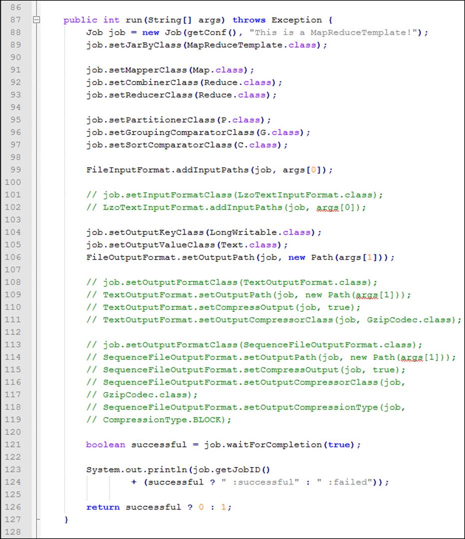 Using a MapReduce template class code