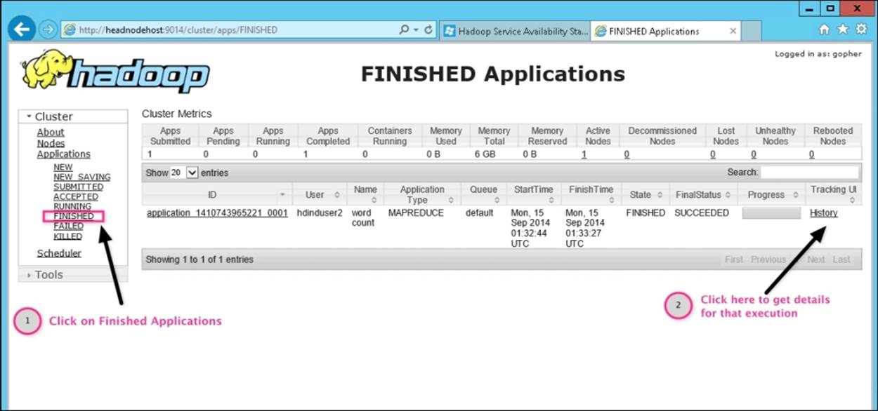 YARN Application Status