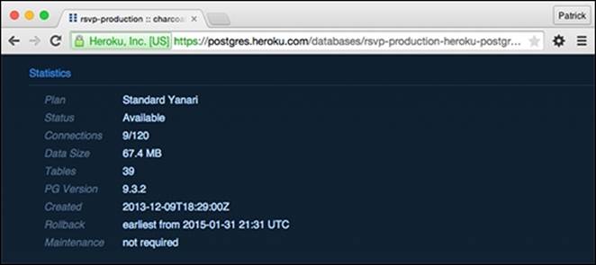 Checking the rollback feature