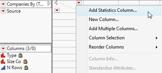 Creating a Summary Statistics Column from Within a Data Table