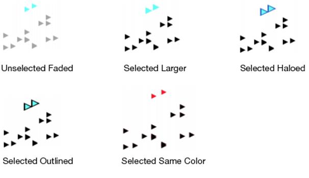 Examples of Highlighted Triangular Markers