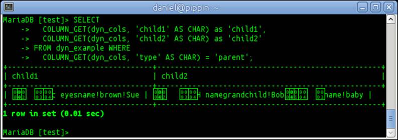 Reading nested dynamic columns