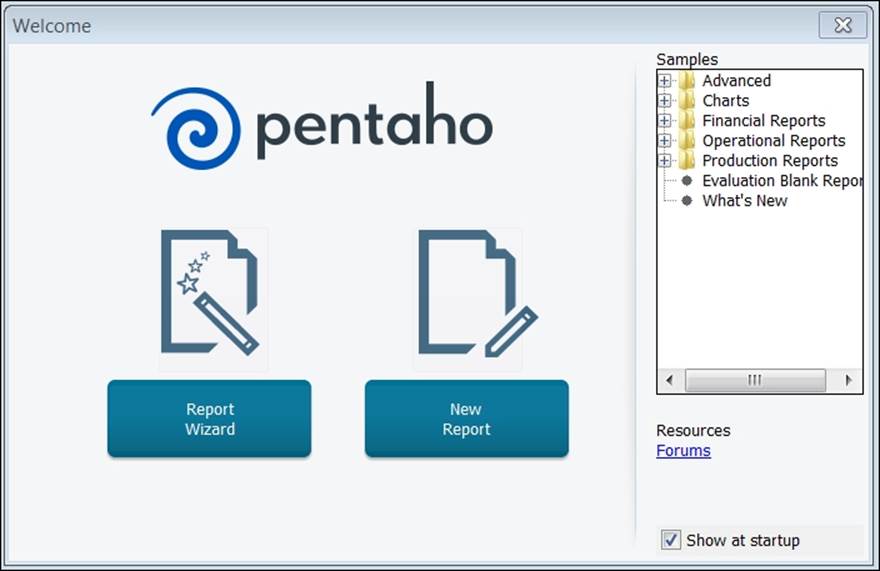 Navigating through Pentaho Report Designer