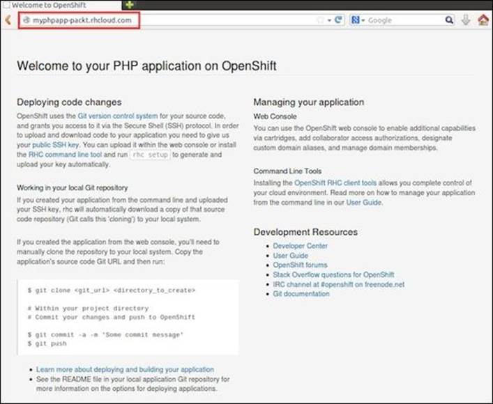Creating your first OpenShift Online application
