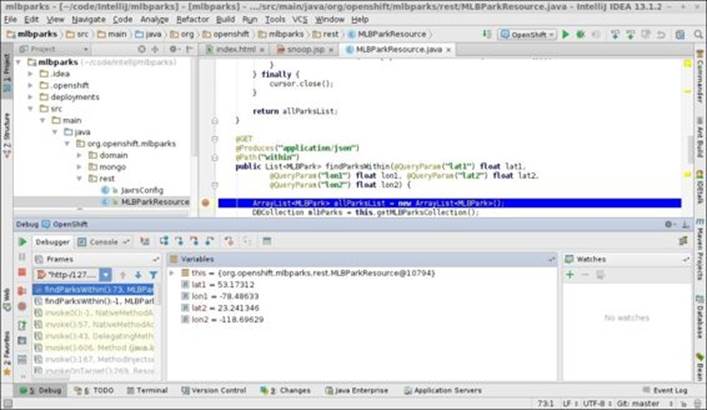 Using IntelliJ for Java debugging