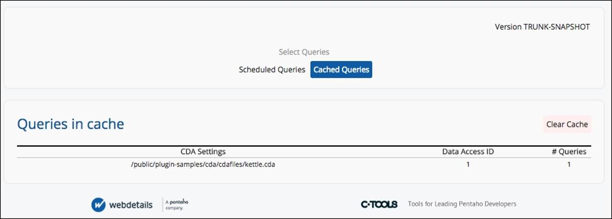Managing the cache and the scheduler