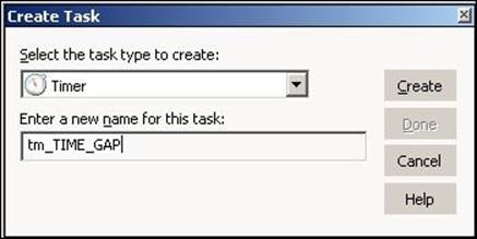 Creating a timer task