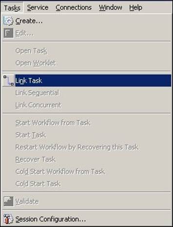 Creating a link task