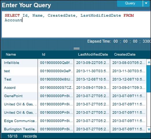 Writing your first SOQL statement