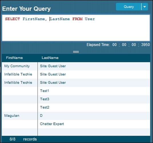 Writing your first SOQL statement