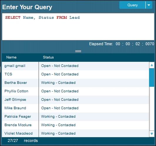 Writing your first SOQL statement