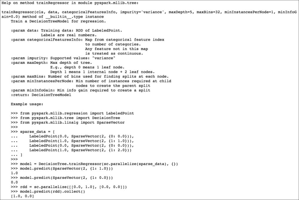 Training and using regression models