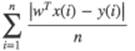 Mean Absolute Error
