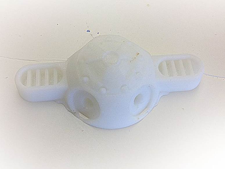 3D-printed part from the back of the robot