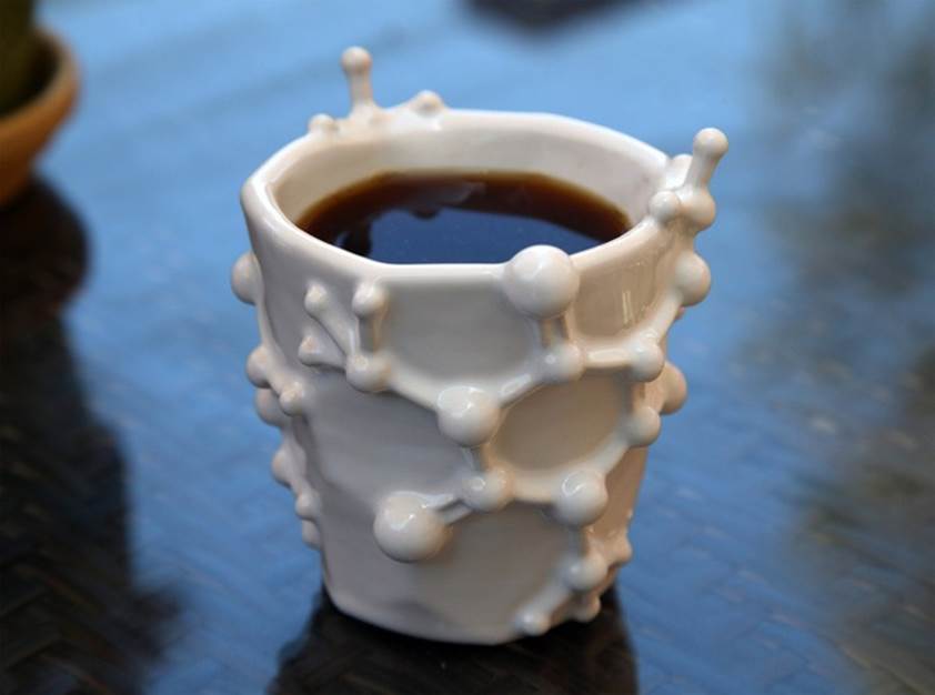 Caffeine Molecule Mug, available from Shapeways: http://shpws.me/op7I