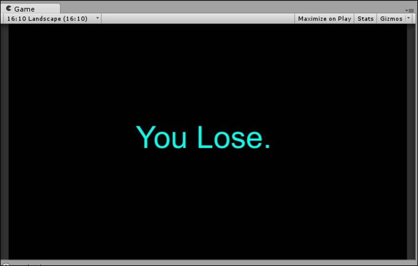 Time for action – creating a loss screen