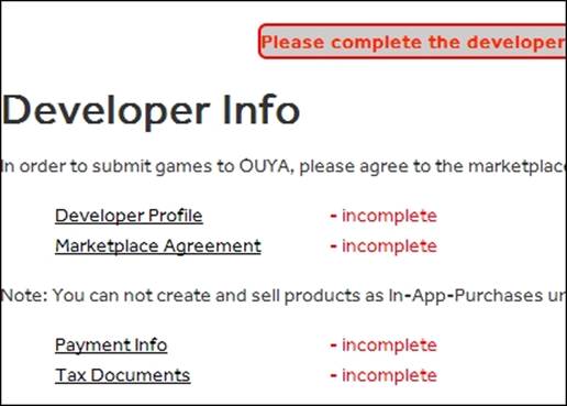 Time for action – creating your game on the developer portal