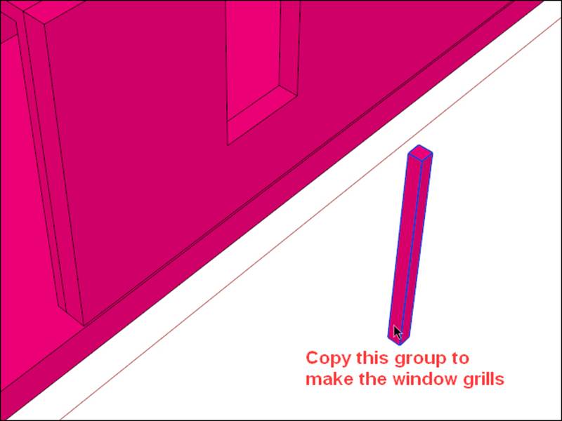 Adding the window grills