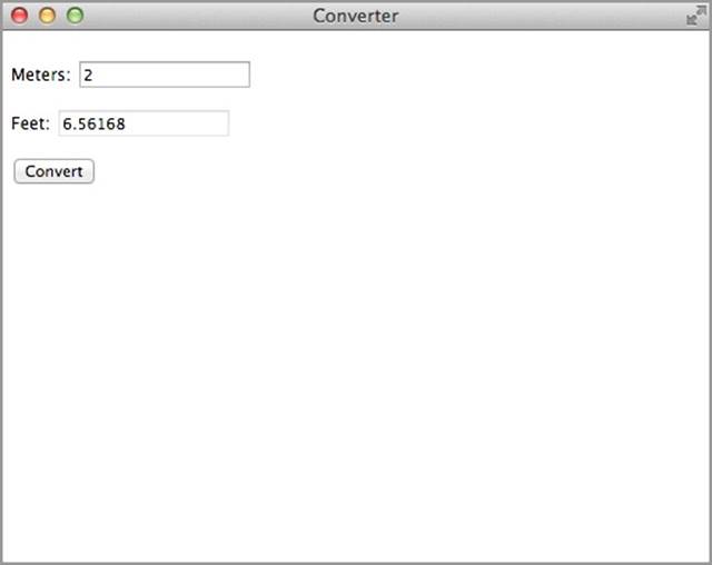 Converter Chrome App running