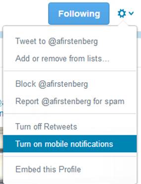 Twitter’s Glassware lets you enable notifications for Glass from its web interface