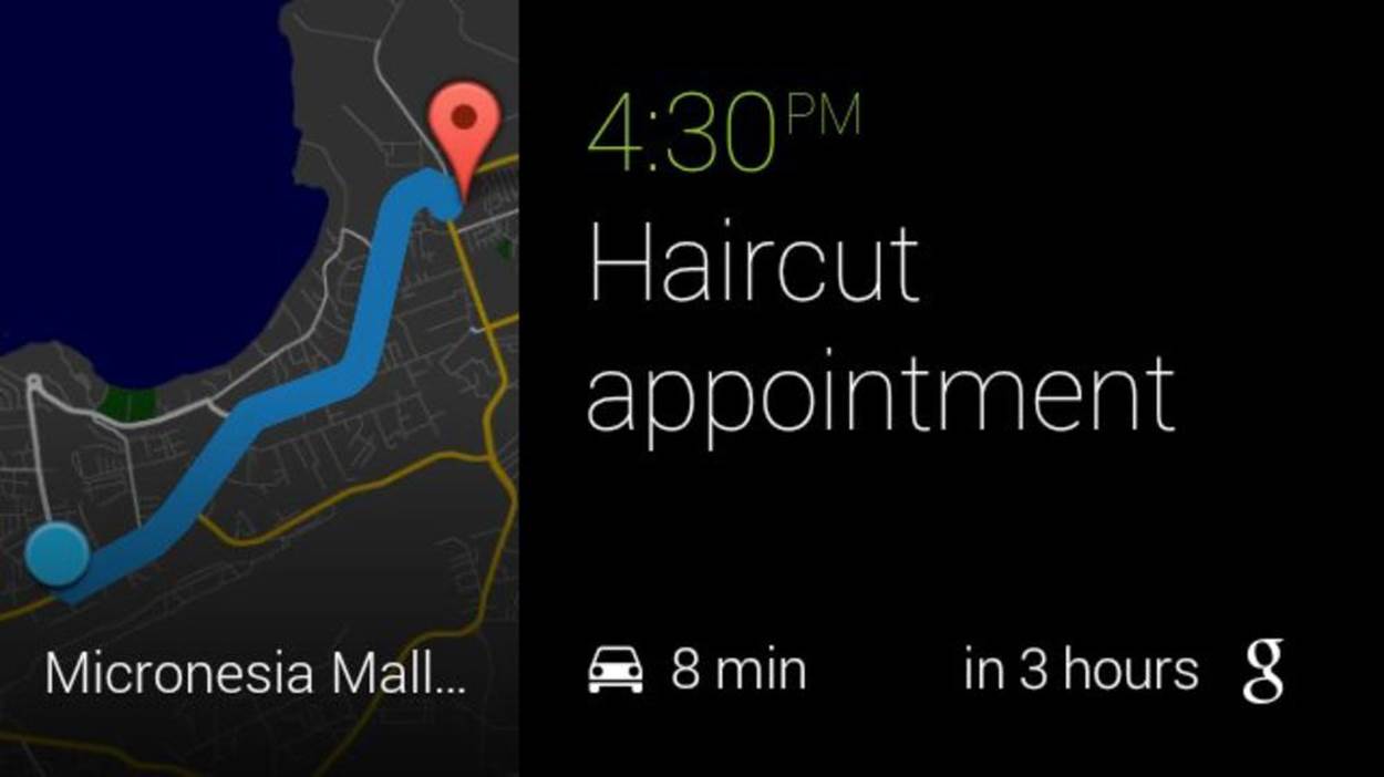 Maps are generated based on behavior patterns and upcoming events in Google Calendar