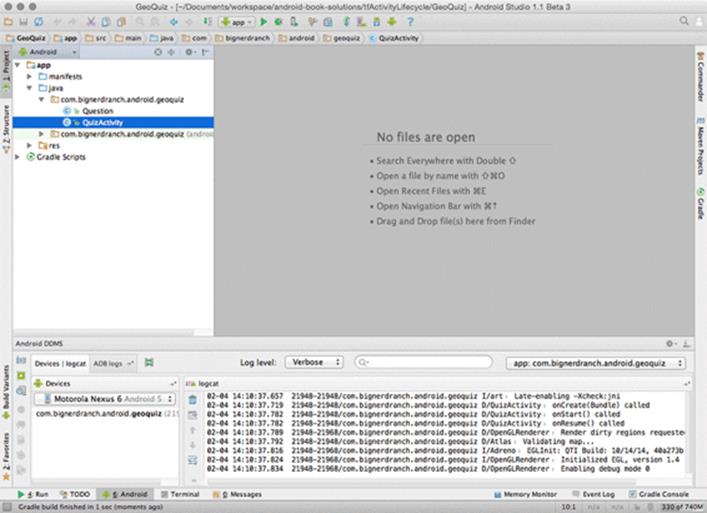 Android Studio with LogCat